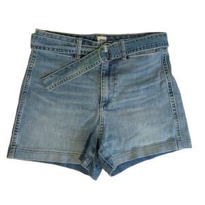 Gap Denim Shorts Size 2 26 Belt High Waist